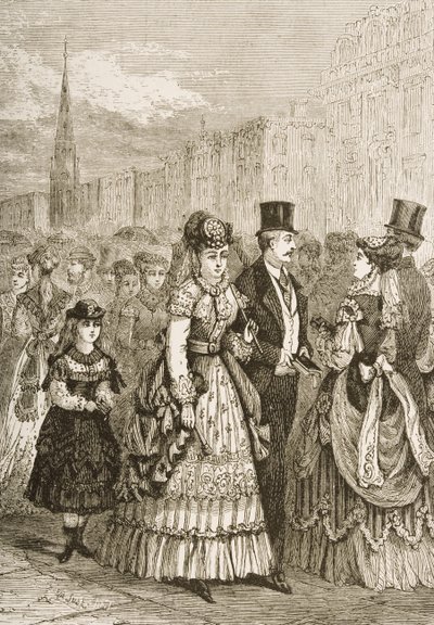 Cinquième Avenue, New York, vers 1870, de 